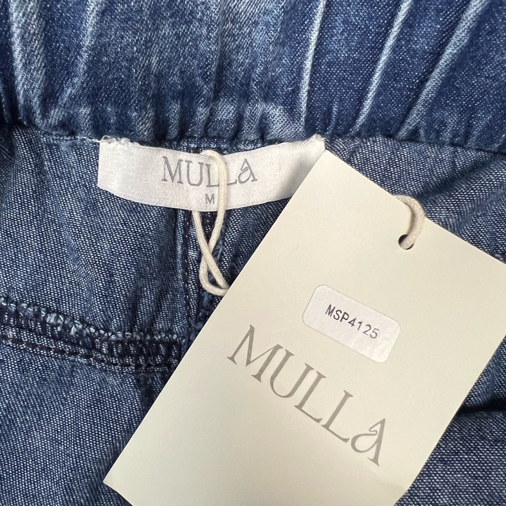 Mulla Jeans Women's Wide-Leg Light Blue Jeans Size Medium NWT - Picture 3 of 9
